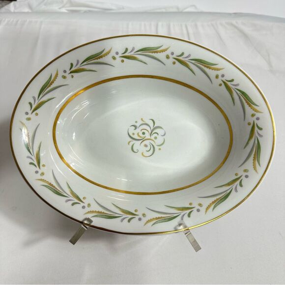 VTG Royal Jackson Fine China Oval Serveware Dish Bowl 10” Ceramic Autumn Pattern - Picture 2 of 7